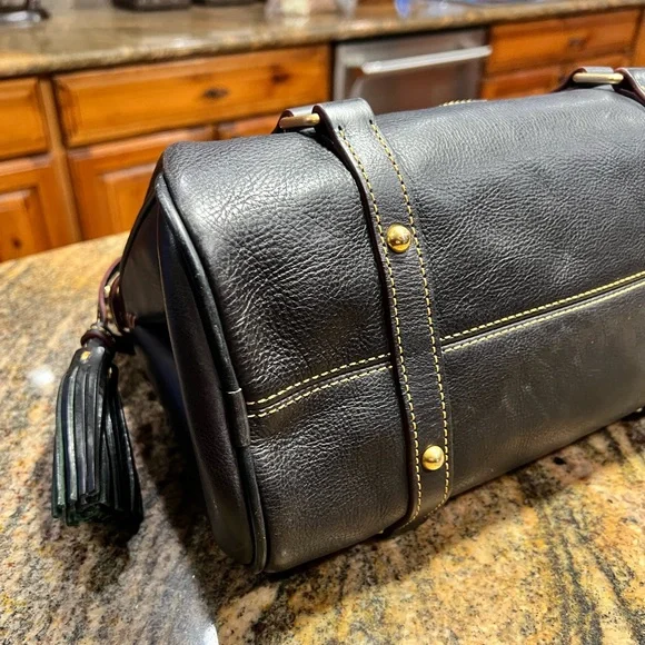 Dooney & Bourke Navy Florentine Satchel with Accessories - Picture 5 of 16